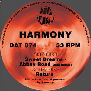 Harmony - Return EP - Deep Jungle - DAT074 - 12" Vinyl