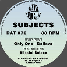 Load image into Gallery viewer, Subjects - Deep Jungle - Blissful Solace EP - DAT076 - 12&quot; Black Vinyl