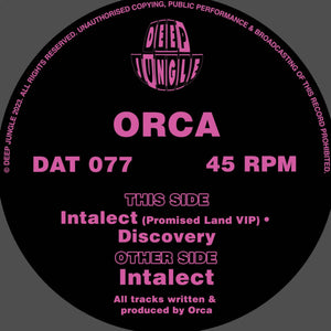 Orca - Deep Jungle - intalect EP - DAT077 - 12" Black Vinyl