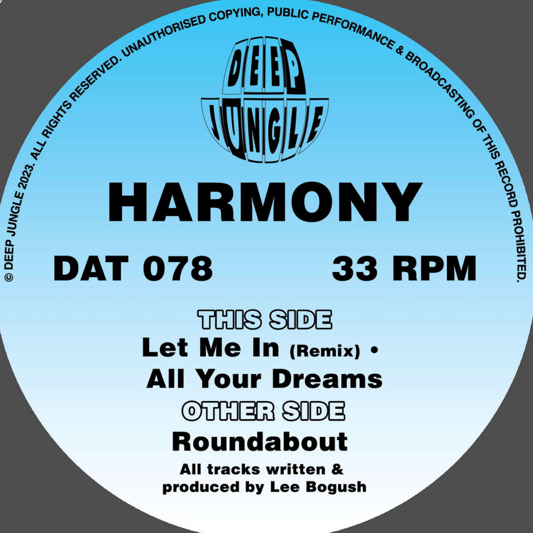 Deep Jungle - Harmony -  Roundabout EP - DAT078 - 12
