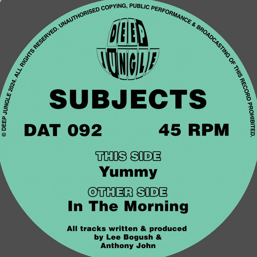 Subjects - In The Morning EP - Deep Jungle - DAT092 - 12