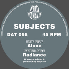 Load image into Gallery viewer, Subjects - Radiance / Alone - Deep Jungle Records - DAT056SE - 12&quot; Grey Marble Special Vinyl