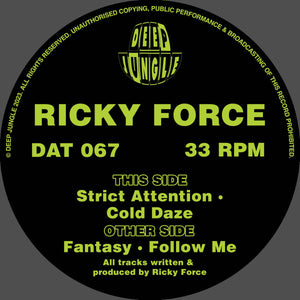 Ricky Force - Fantasy EP - DAT067 - 12"  Vinyl - Deep Jungle