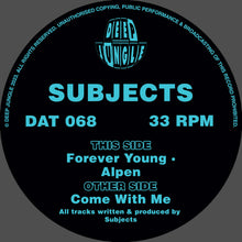 Load image into Gallery viewer, Subjects - Come With Me EP  - DAT068SE - 12&quot; Blue &amp; Black Half &amp; Half Special Vinyl - Deep Jungle