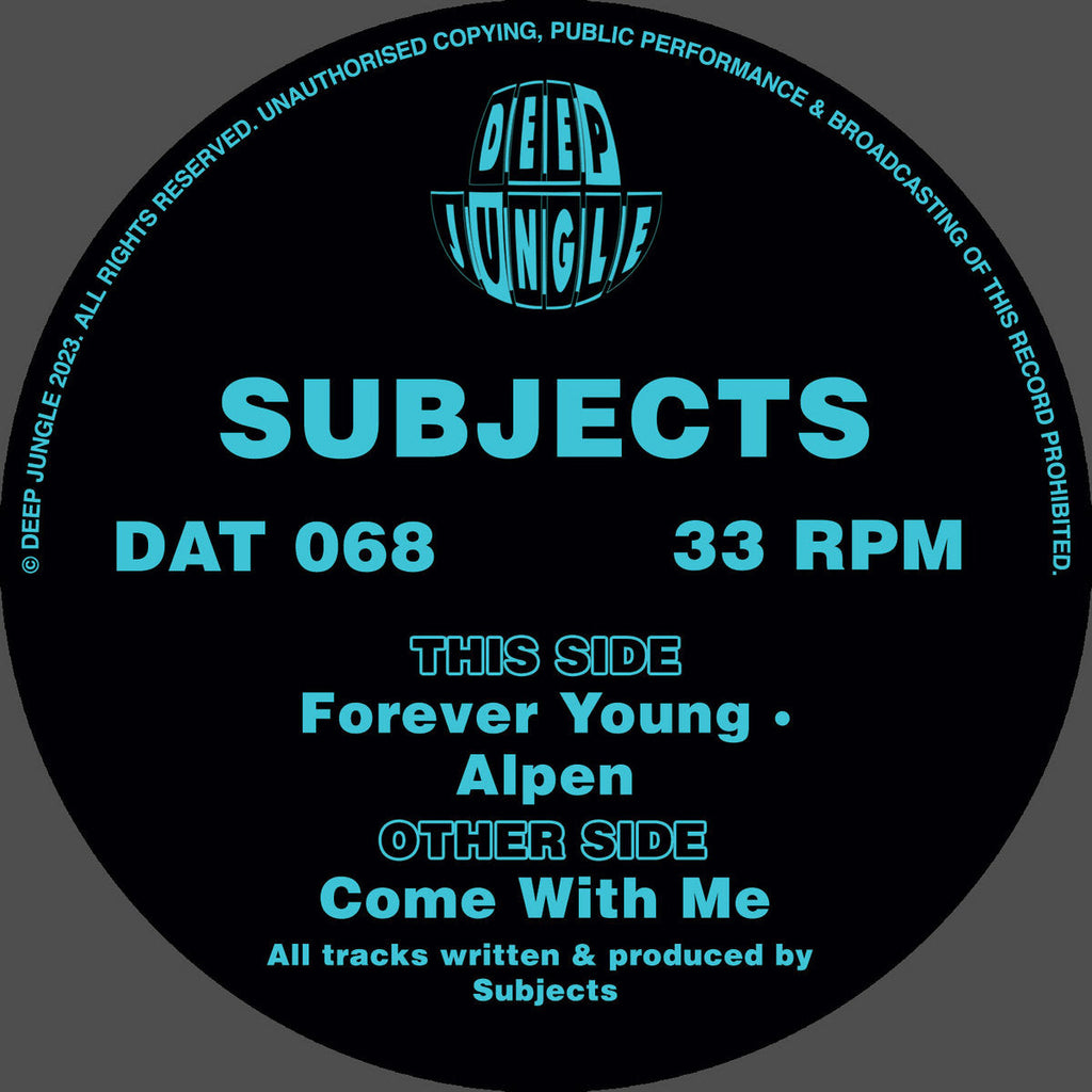 Subjects - Come With Me EP  - DAT068 - 12"  Vinyl - Deep Jungle