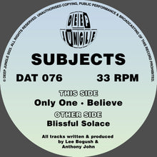 Load image into Gallery viewer, Subjects - Deep Jungle - Blissful Solace EP - DAT076SE - 12&quot; Green &amp; White Special Edition Vinyl