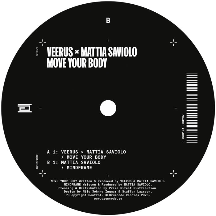 Veerus & Mattia Saviolo - Move Your Body - DC351 back