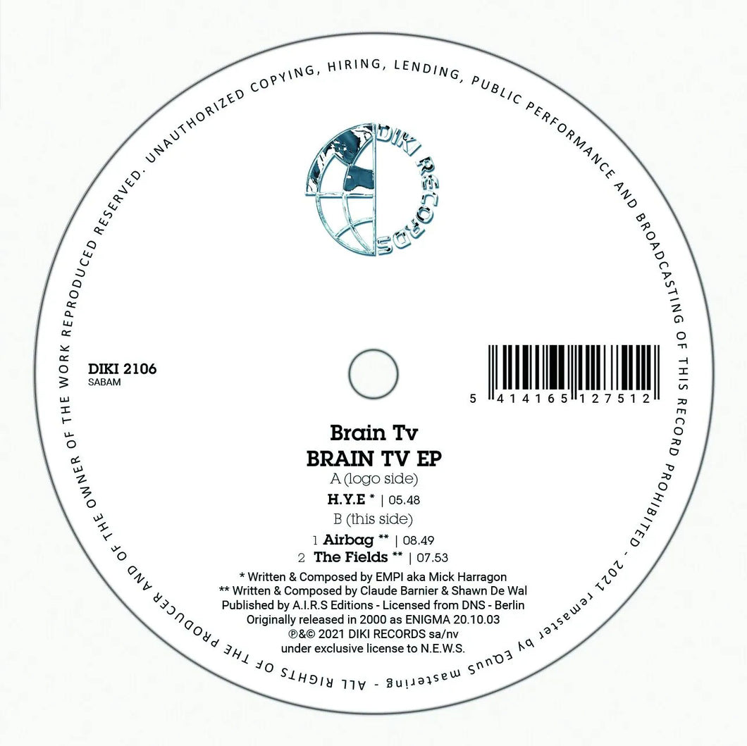 BRAIN TV - BRAIN TV EP -Diki - Belgium Import - 12