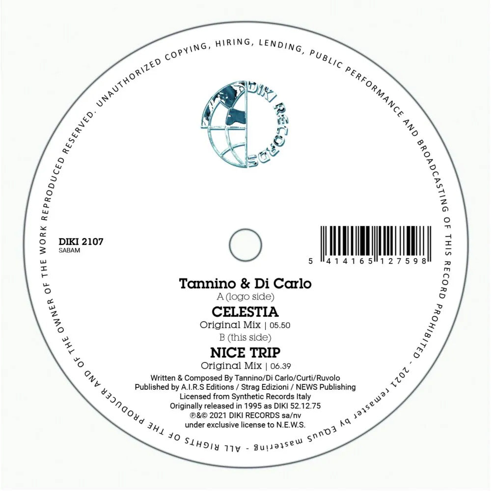 TANNINO & DI CARLO CELESTA - Diki - Belgium Import - 12" VINYL - DIKI 2107