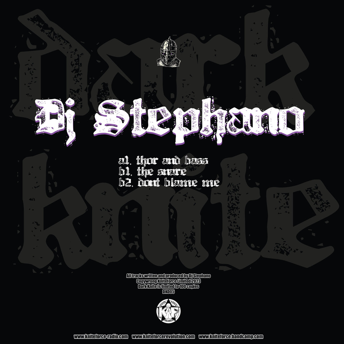 Dj Stephano - Thor EP - Dark Knite Records - DK05 - 12