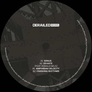 ARKVS - Derailed: Amphibian Velocity EP [black clouds vinyl] - Planet Rhythm - DRLDV001 - 12" Vinyl - Techno - Dutch Import