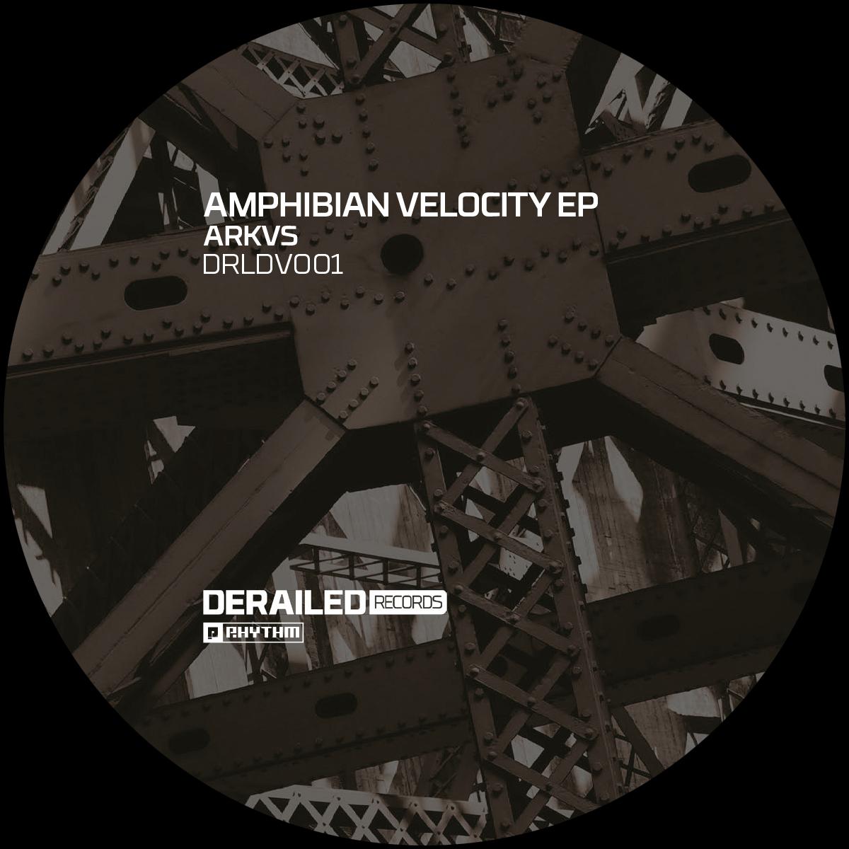 ARKVS - Derailed: Amphibian Velocity EP [black clouds vinyl] - Planet Rhythm - DRLDV001 - 12" Vinyl - Techno - Dutch Import