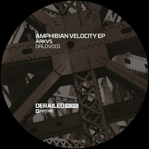 ARKVS - Derailed: Amphibian Velocity EP [black clouds vinyl] - Planet Rhythm - DRLDV001 - 12" Vinyl - Techno - Dutch Import