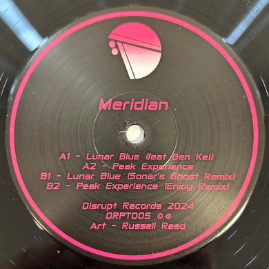 Meridian - Disrupt Records - Lunar Blue EP - DRPT005 - 12