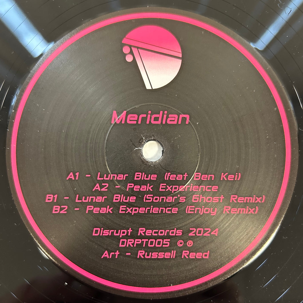 Meridian - Disrupt Records - Lunar Blue EP - DRPT005 - 12