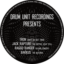 Load image into Gallery viewer, Tron, Jack Rapture, Raggo Ranger - Untitled EP - Drum Unit - DRUM04 - 12&quot; Black Vinyl