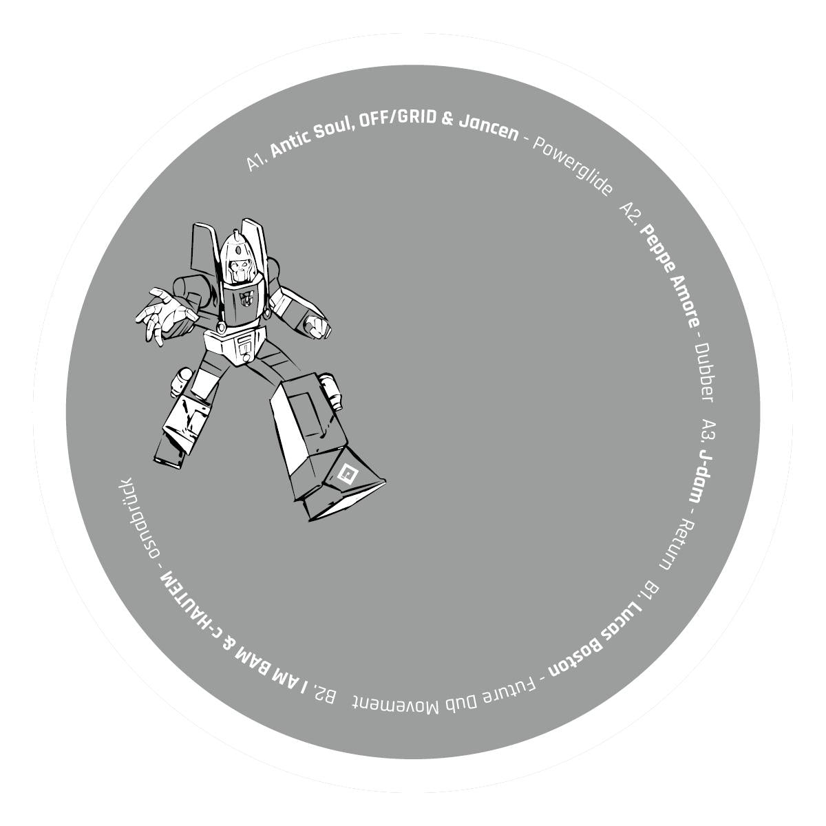 Antic Soul, OFF/GRID, Jdam - Powerglide EP [crystal clear 12" vinyl] - Planet Rhythm - DUBWARS009 - Techno - Dutch Import