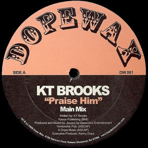 KT Brooks - Praise Him - Dopewax - DW081 - 12" Vinyl - House
