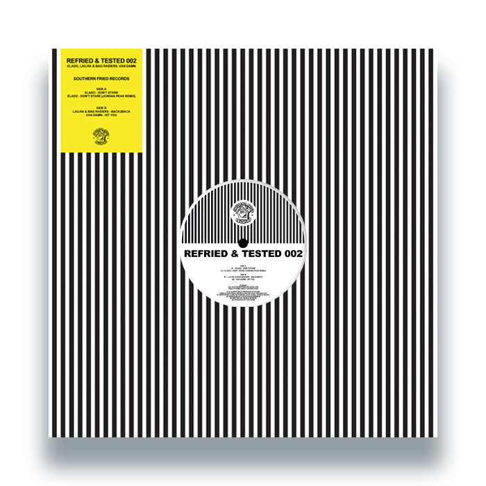 Elado / lau.ra & Bag Raiders / Van Damn - Refried & Tested 002 - ECB569V sleeve