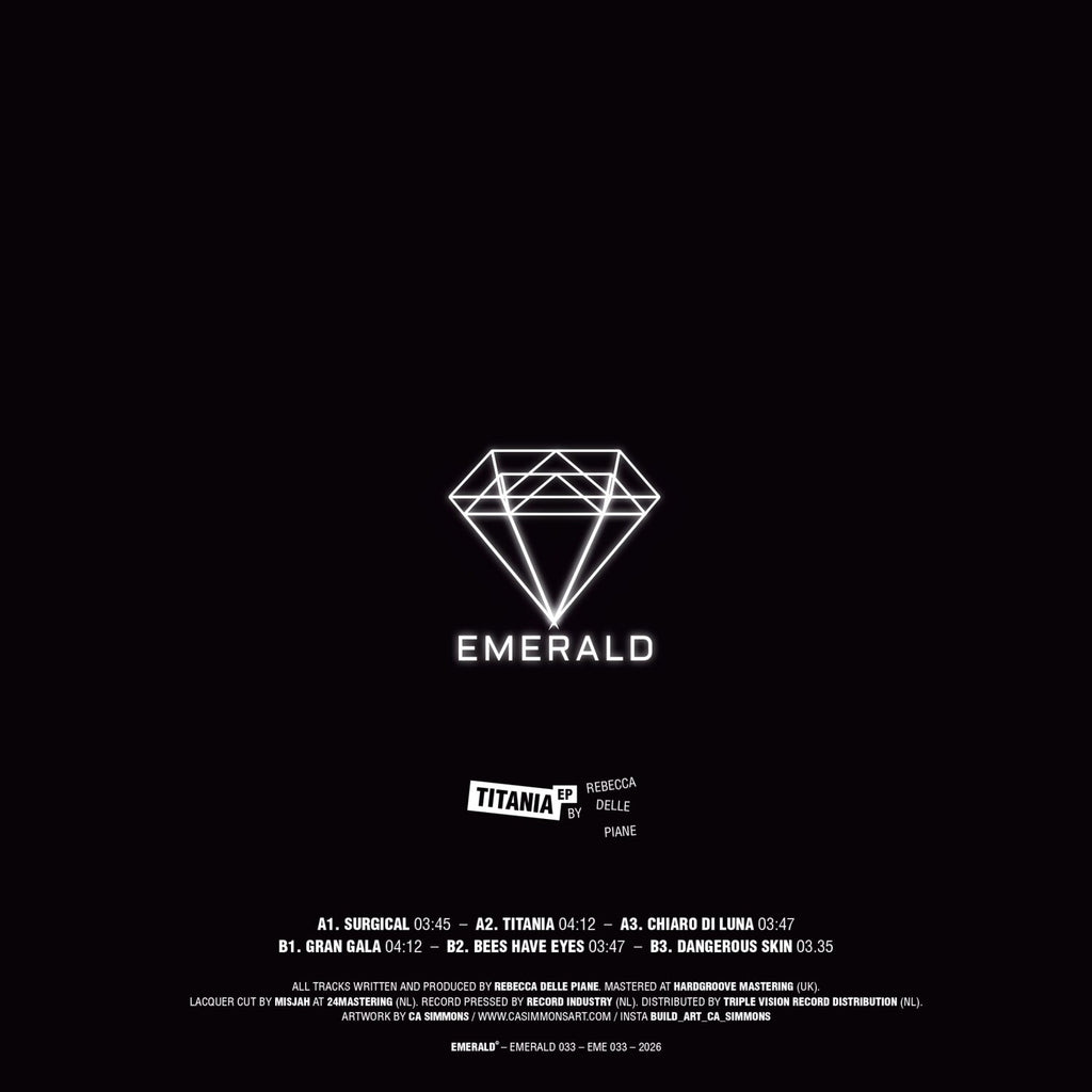Rebecca Delle Piane - Titania EP - EMERALD033 back