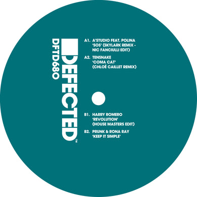 EP17 - A'Studio - Chloé Caillet - Harry Romero -Nic Fanciulli -Prunk -Rona Ray -Tensnake - Defected -  DFTD680 -12