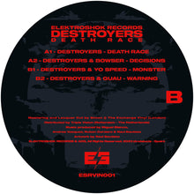 Load image into Gallery viewer, Destroyers - Death Race EP - Elektroshok Records - 4 track 12&quot;  Vinyl - ESRVIN001 - Spanish Breaks