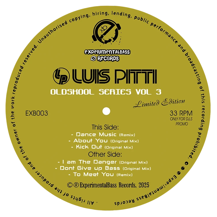 Defstar Records Luis Pitti - Old School Series Vol.3 - ExperimentalBass Records - EXB0 ...