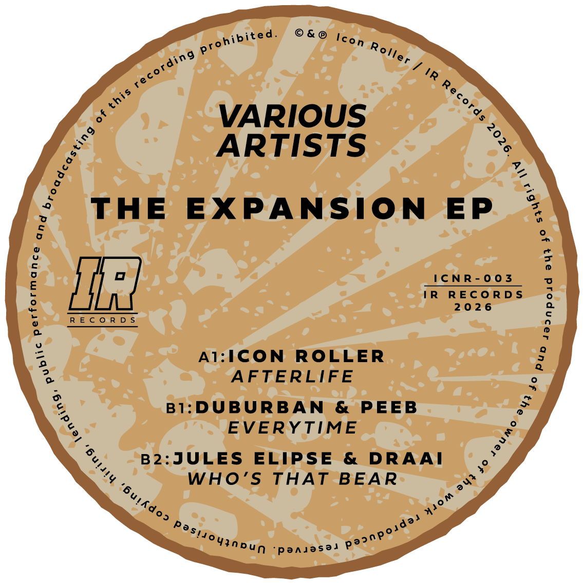 The Expansion EP - label artwork with full tracklist