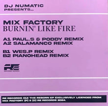 Load image into Gallery viewer, The Reborn E.P. – MIX FACTORY “Burnin’ Like Fire” – RE012 - 12&quot; VINYL - 12&quot; vinyl