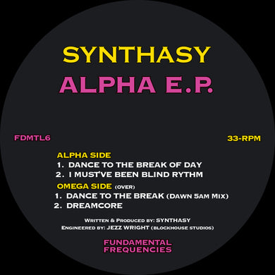 Synthasy - Alpha EP  - Fundamental Frequencies -  FDMTL6 -1993 REPRESS - 12