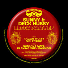Load image into Gallery viewer, Sunny &amp; Deck Hussy - Ragga Party EP - Forever Hardcore Records - FOHUK03 - Old Skool - 12&quot; Chaos Colour Vinyl