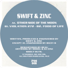 Load image into Gallery viewer, Swift &amp; Zinc - Other Side Of The Moon EP - Not On A Label - FOS008 - 12&quot; Vinyl