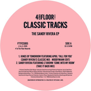 The Sandy Rivera EP (Moodymann Edit)  -  4 To The Floor - FTTFCS005 -12" vinyl