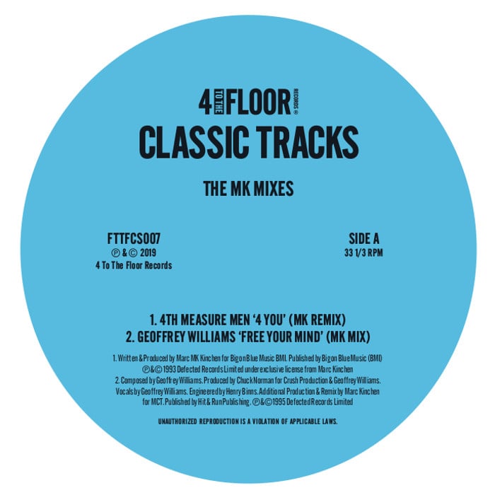 Classics Volume 6 - The MK Mixes  -  4 To The Floor - FTTFCS007 -12