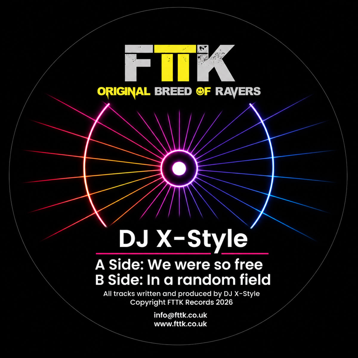 For Those That Know Records - Dj X-Style - We Were So Free / In A Random Field - FTTK01 – 12” Vinyl