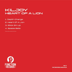 Kiljoy - Heart Of A Lion EP - Function Records - FUNC55 - 12" Vinyl