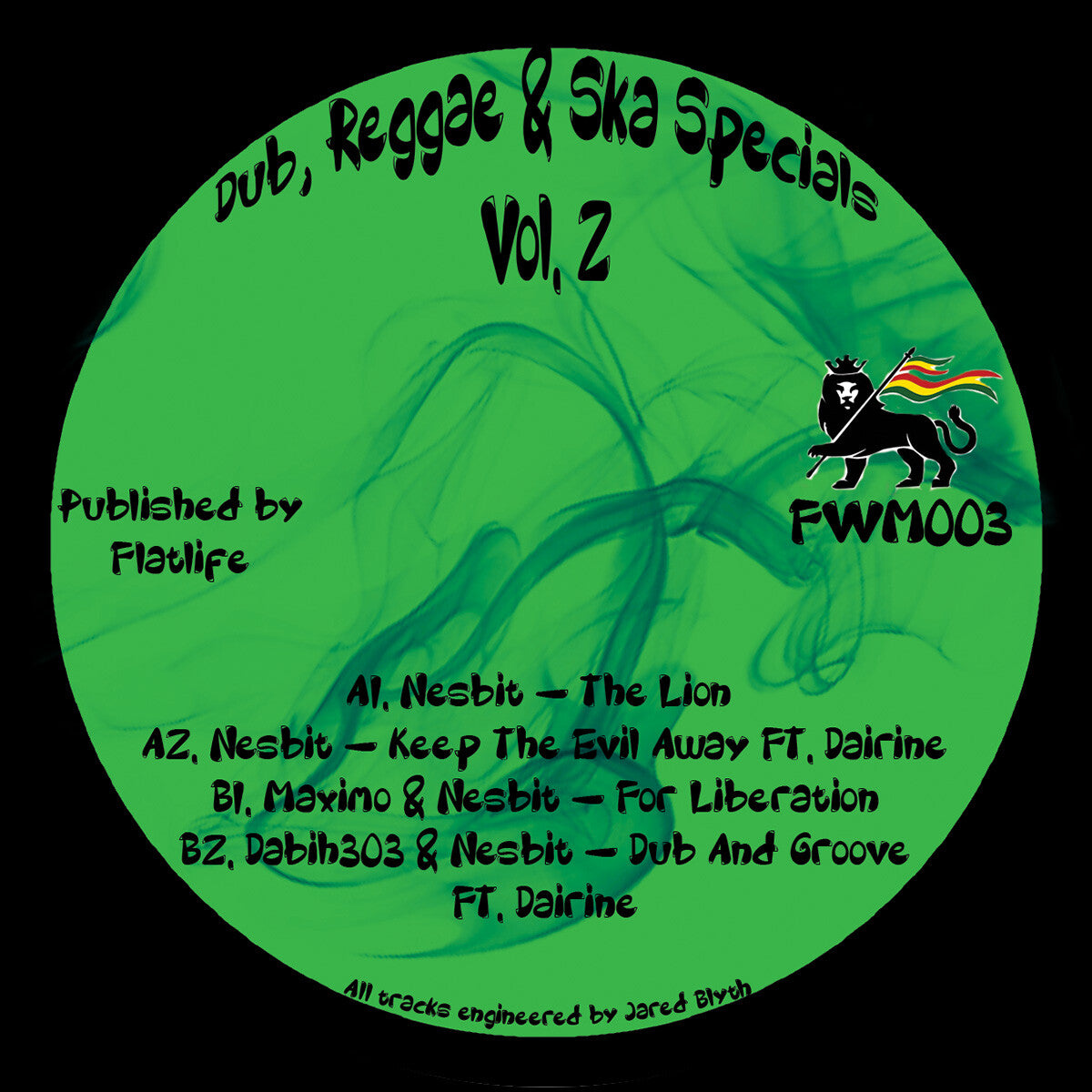 Dub, Reggae & Ska Specials Vol. 2 - FWM003 label