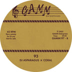 DJ ASPARAGUS X CORAL - GAMM ENTERPRISES - 500/93 -  GAMM197  - 12" Vinyl