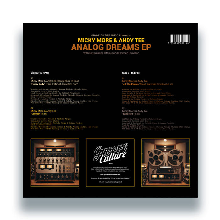 Micky More & Andy Tee - Analog Dreams EP - GCV043 back