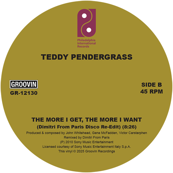 TEDDY PENDERGRASS - "You Can't Hide From Yourself" / "The More I Get, The More I Want" (Dimitri From Paris remixes) - GROOVIN - GR-12130 - DISCO - 12" Vinyl