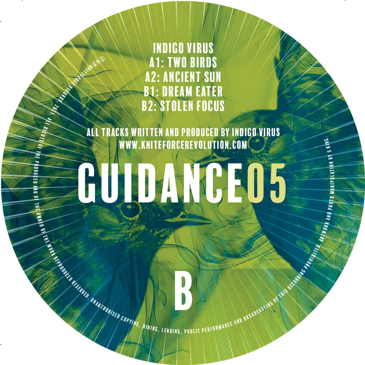 Defstar Records Indigo Virus - Two Birds EP - Guidance Records - GUIDANCE05 - 12