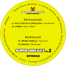 Load image into Gallery viewer, Ro73 / Jormek / Bruno Gonella / Maxuka - Super Breakz Vol.2 - Super Plastic Records – SPR002