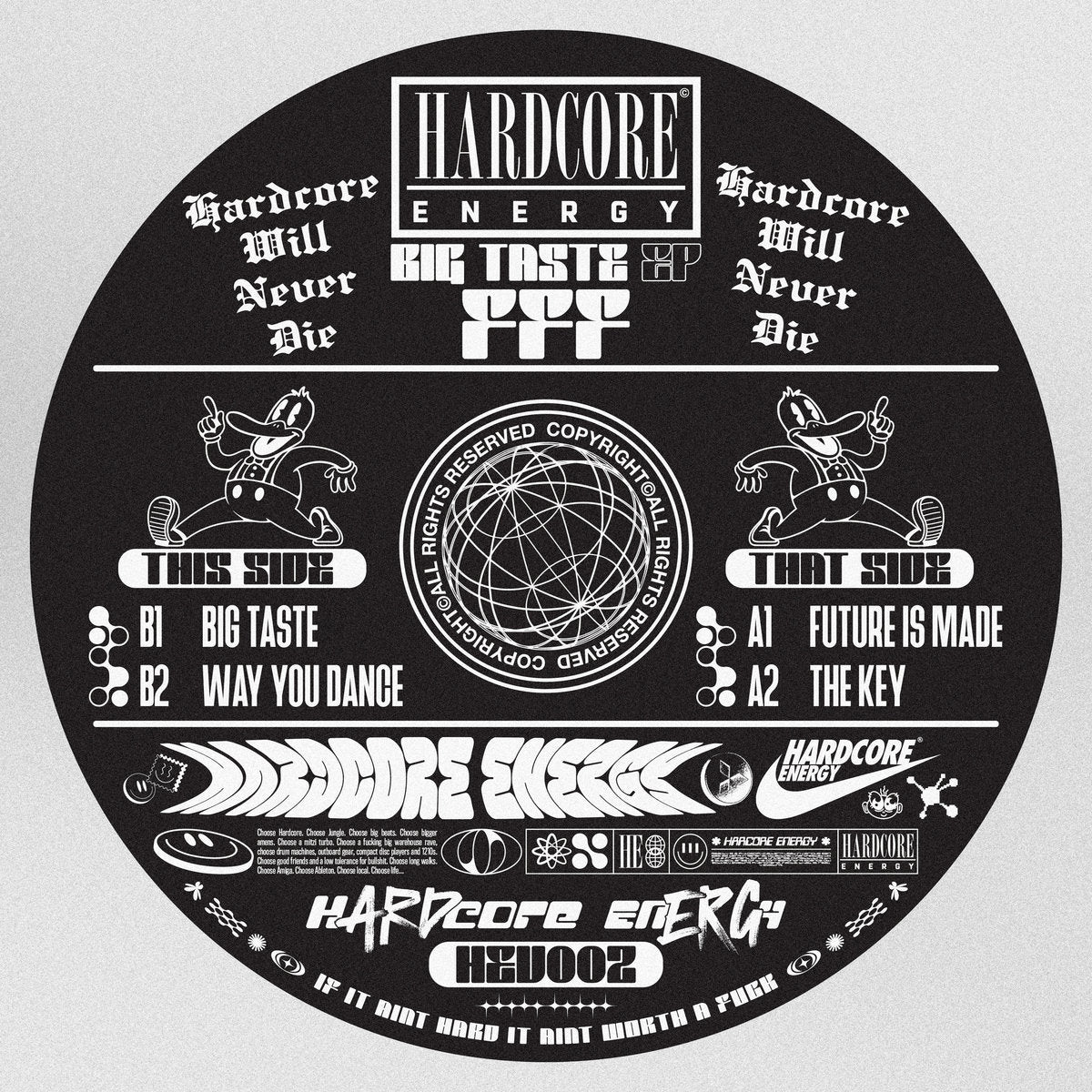 FFF - Big Taste EP - Hardcore Energy - HEV002 - 12" Vinyl