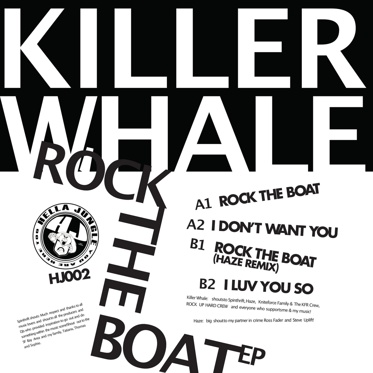 Hella Jungle - Killer Whale - Rock The Boat EP - 12