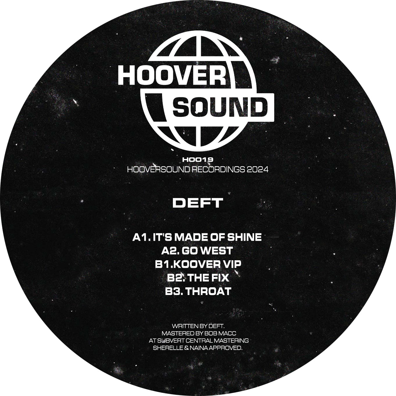 DEFT - Two Years - Hooversound Recordings  - HOO19 -12" Vinyl - Bass/Breaks/Jungle/Dubstep