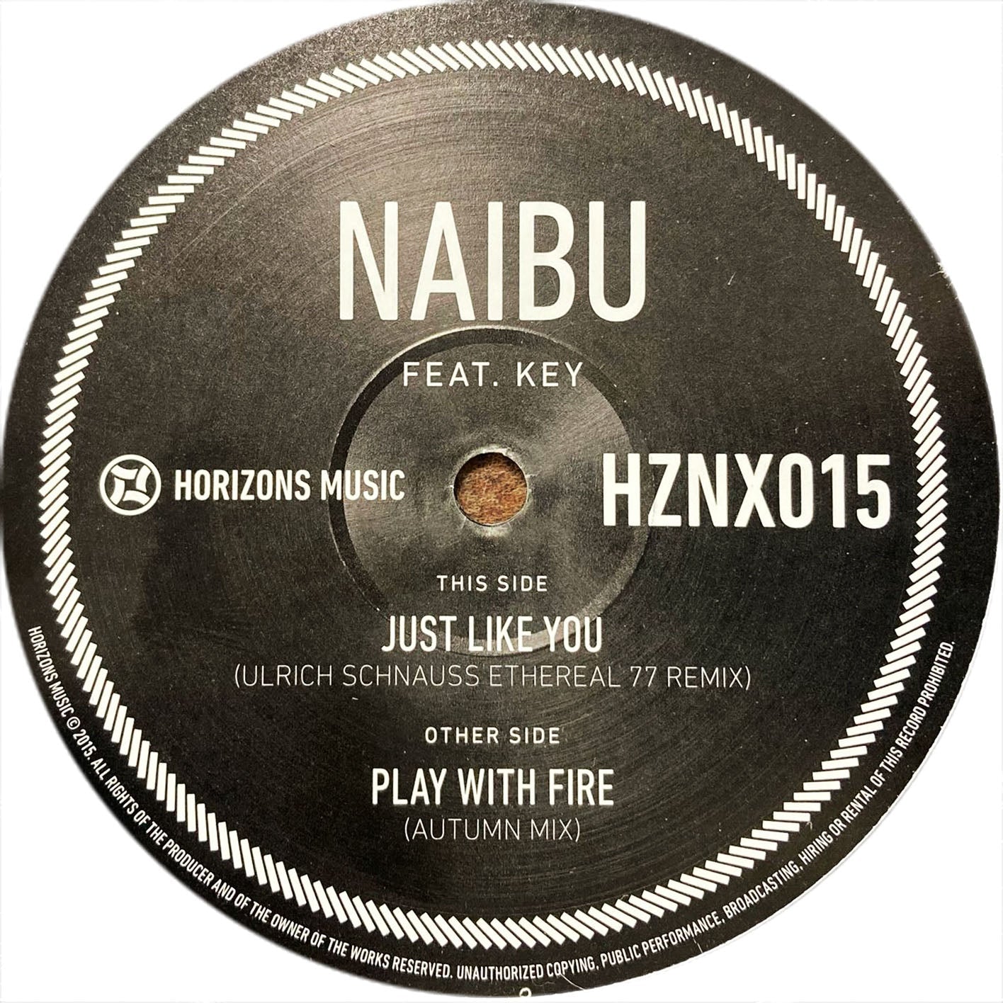 NAIBU feat KEY - Just Like You (limited 12") - Horizons Music - HZNX015