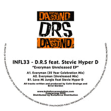 Load image into Gallery viewer, D.R.S. Featuring Stevie Hyper D - Everyman Unreleased EP - Influential Records - INFL33 - 12" Black Vinyl Version