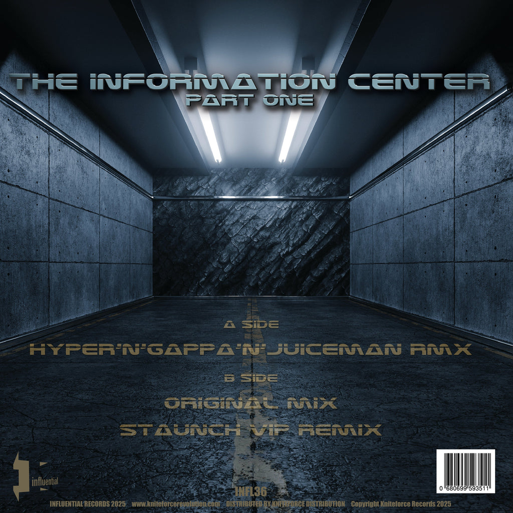 Gappa G & Hyper Hypa - Information Center Part One EP - Influential Recordings - INFL36 - 12" Black Vinyl