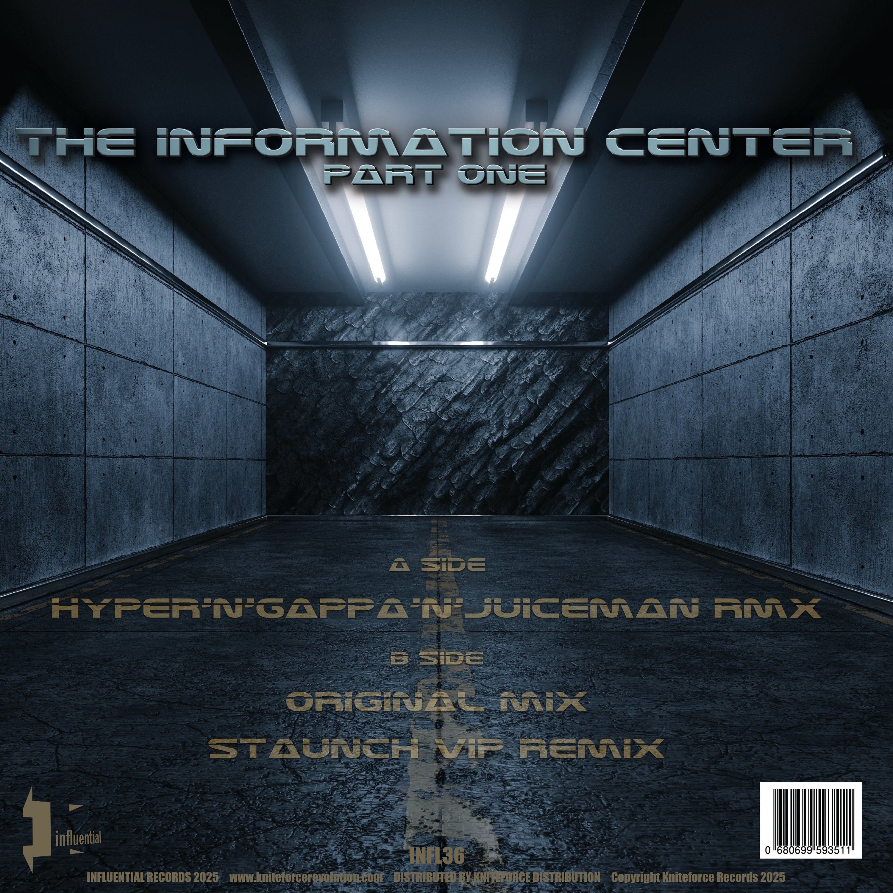 Gappa G & Hyper Hypa - Information Center Part One EP - Influential Recordings - INFL36 - 12" Black Vinyl