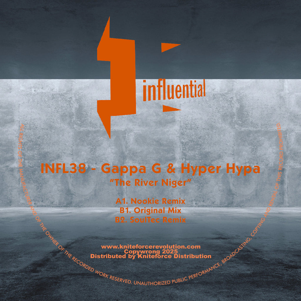 Gappa G & Hyper Hypa - The River Niger EP - Influential Records - INFL38 - 12" Black Vinyl